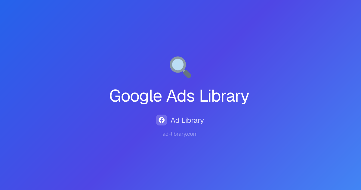 Google Ads Library – Explore e analise criativos de Google | Ad Library